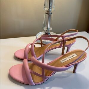 Saks Fifth Avenue Blush Strappy Heels